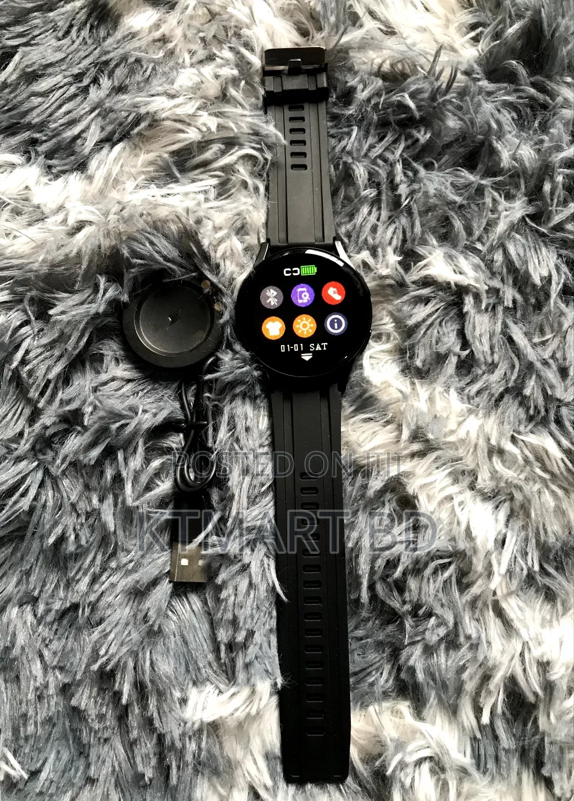 Gt Round Dial Bluetooth Calling Smart Watch