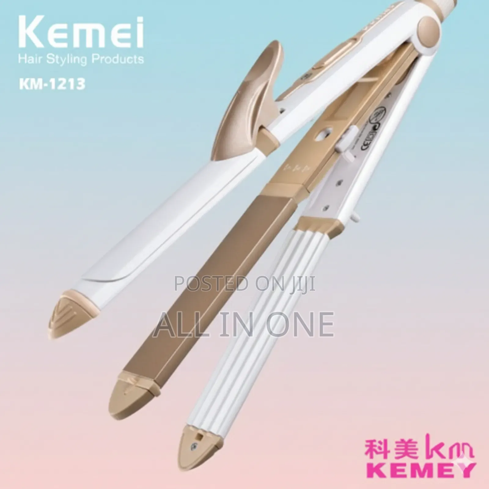 Kemei 3 In 1 Hair Curler Iron