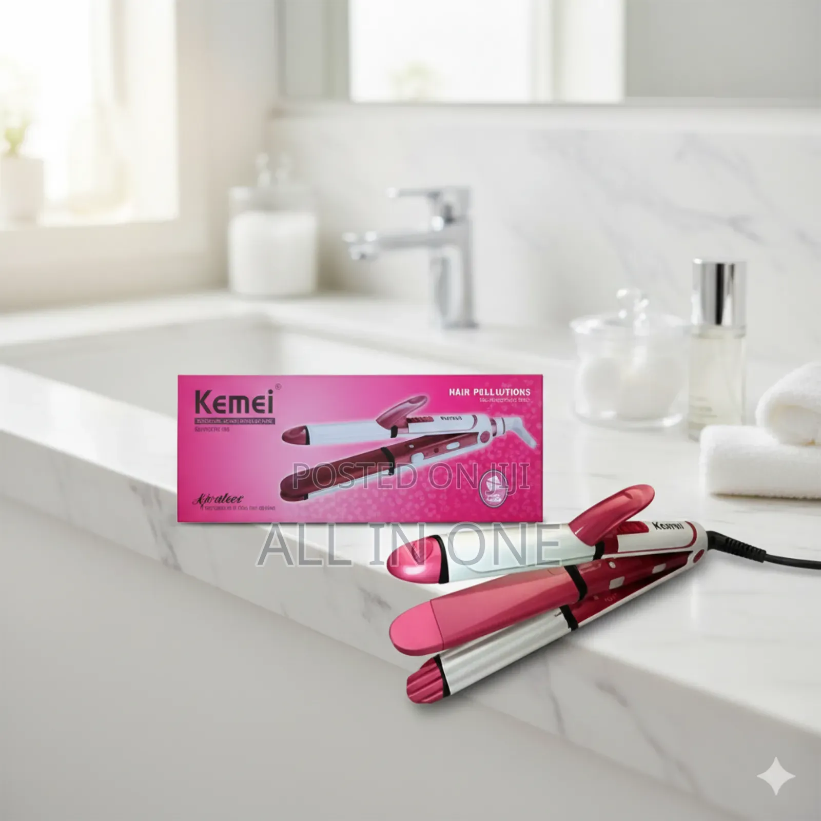 Kemei 3 In 1 Hair Curler Iron