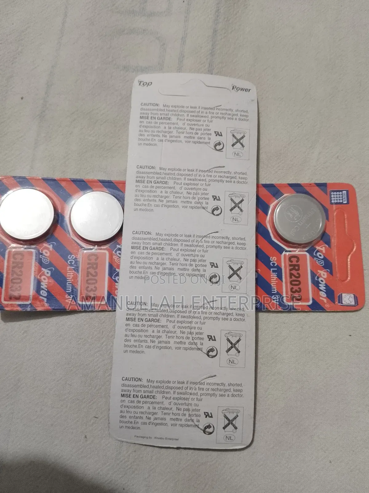 Coin or Tablets Battery 02 PCS Cr-2032