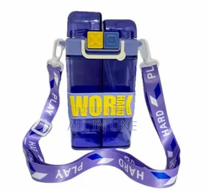 Work Hard Water Bottle-Dark Blue 550ml