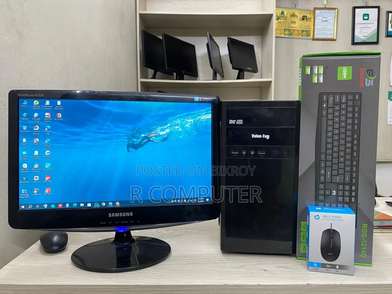 Desktop Computer 8GB Intel Core I3 SSD 256GB