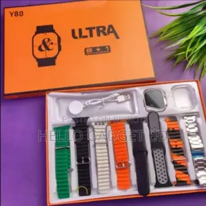 Y80 Ultra Smart Watch – 8 Belts | Stylish Design