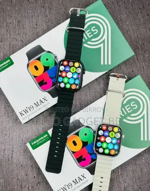 Kw19 Max Smart Watch – Big Amoled Display | 2 Belts | Best Seller