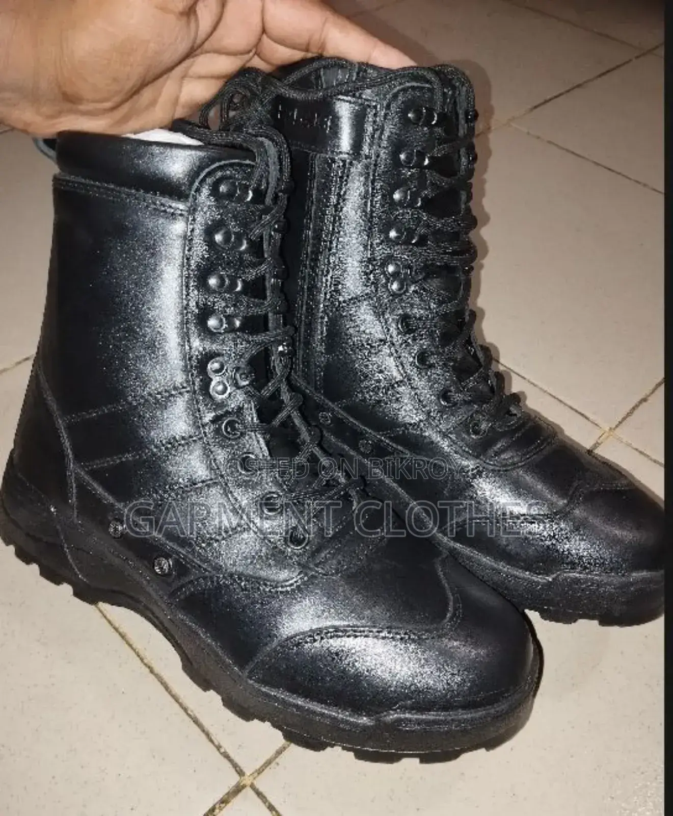 Premium Black Tactical Boot – Strong & Stylish