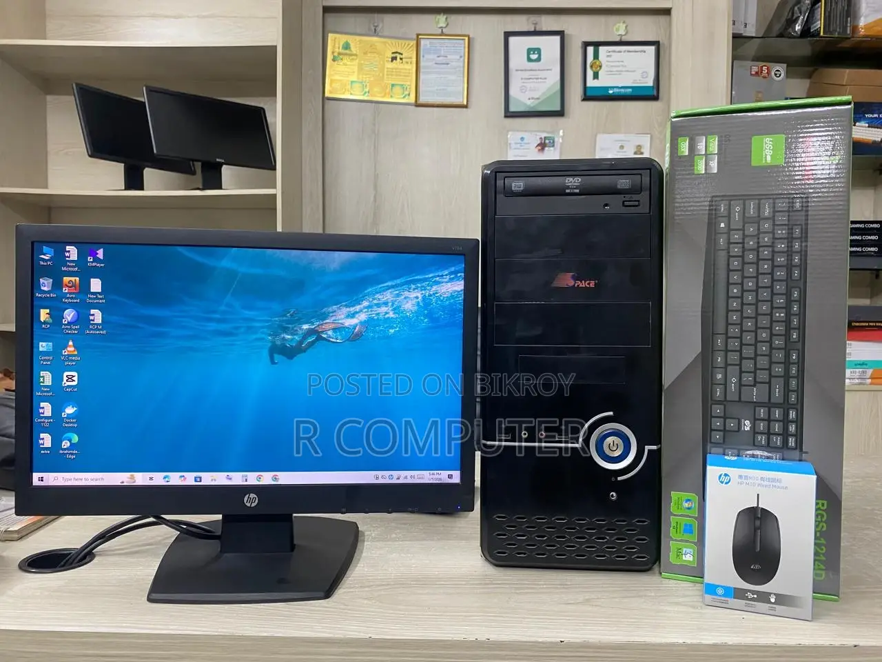 Desktop Computer 4GB Intel Core I3 SSD 128GB