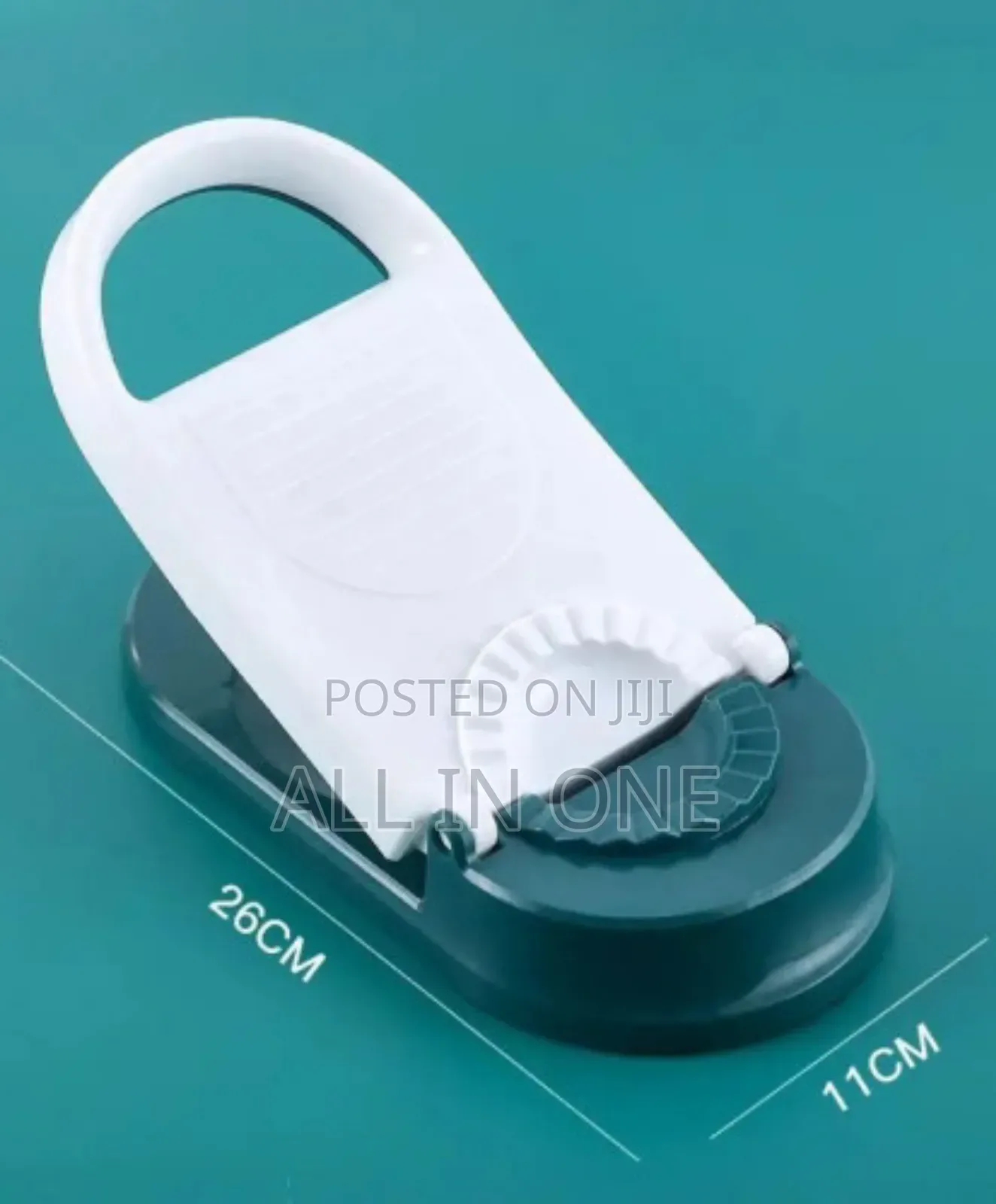 2 In 1 Dumpling Maker/ Pitha Maker (Green And White)