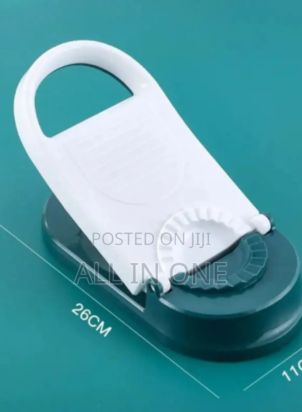 2 In 1 Dumpling Maker/ Pitha Maker (Green And White)