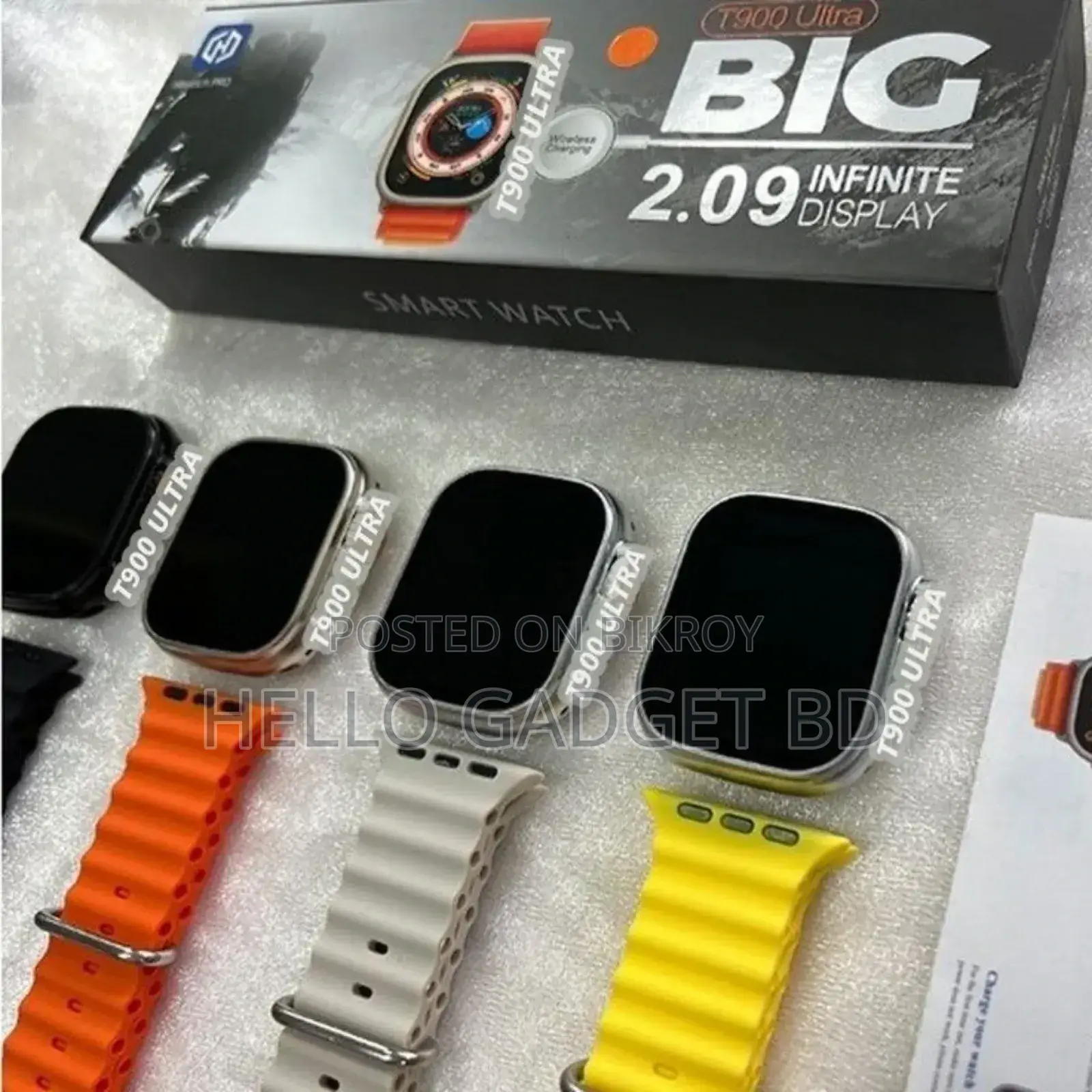 T900 Ultra Smart Watch – Big Display | Bluetooth Call | Hot Deal