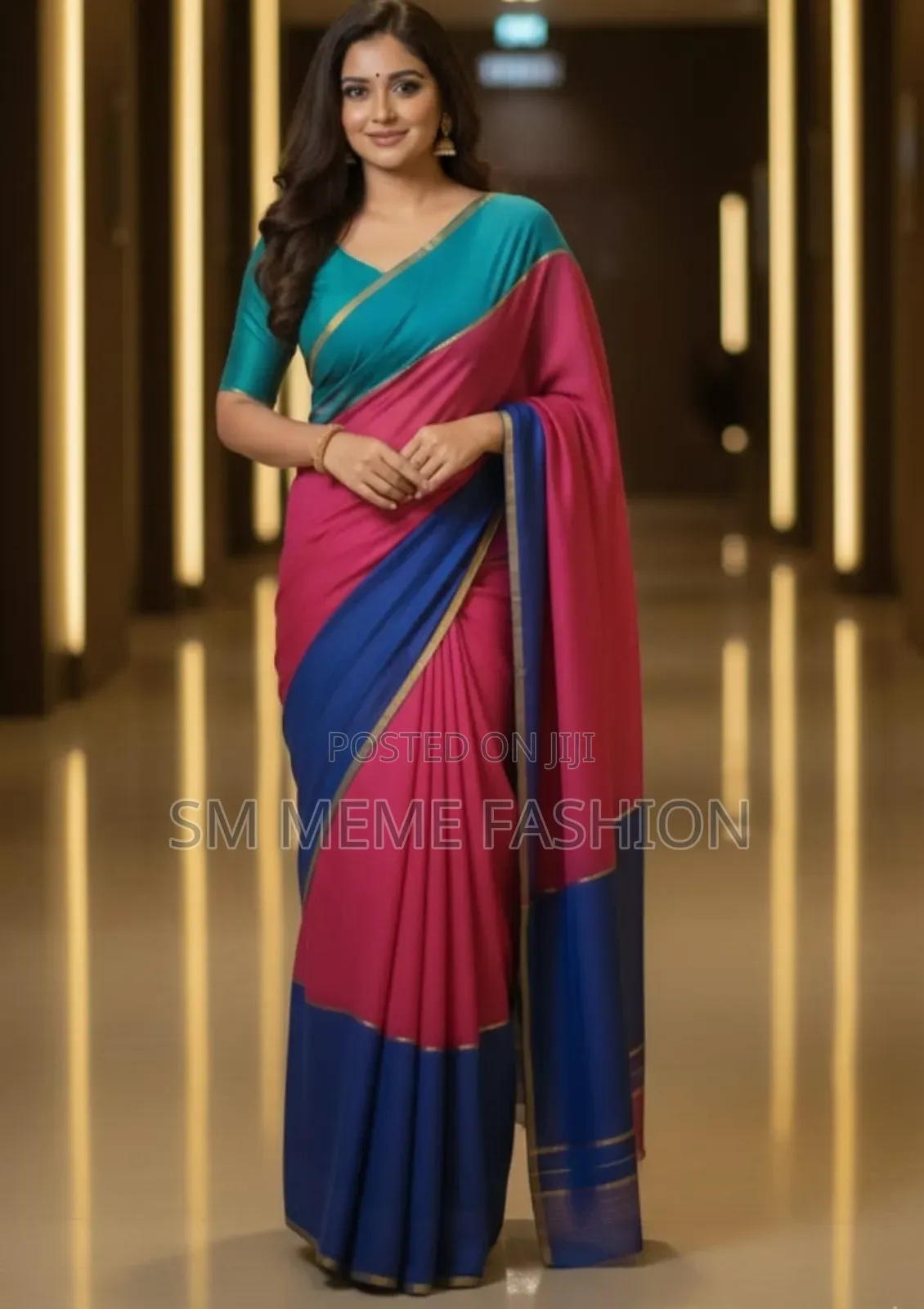 Half Silk Saree With Blouse Piece
