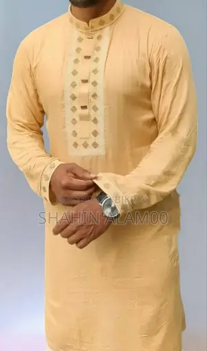 Soft Cotton Embroidery Panjabi