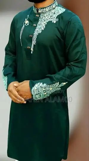 Soft Cotton Embroidery Panjabi