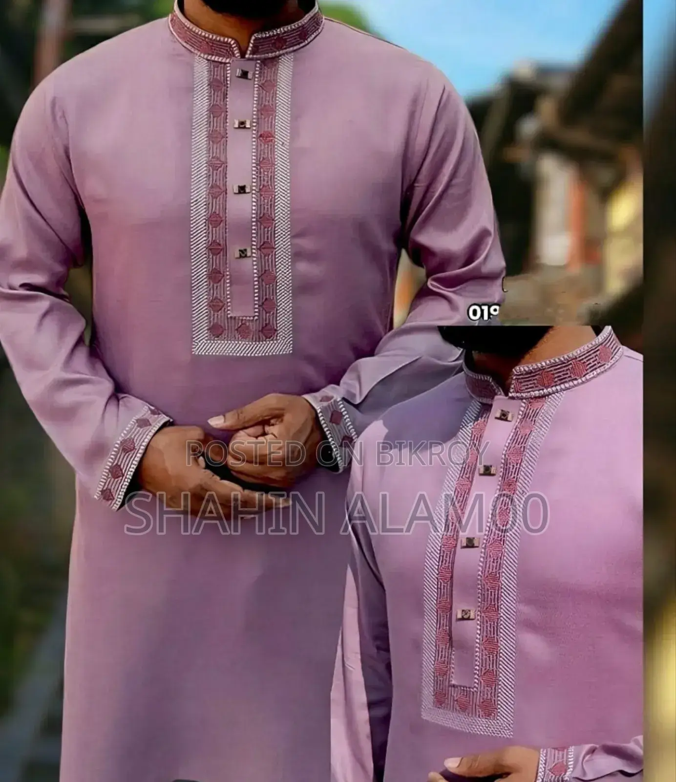 Soft Cotton Embroidery Panjabi