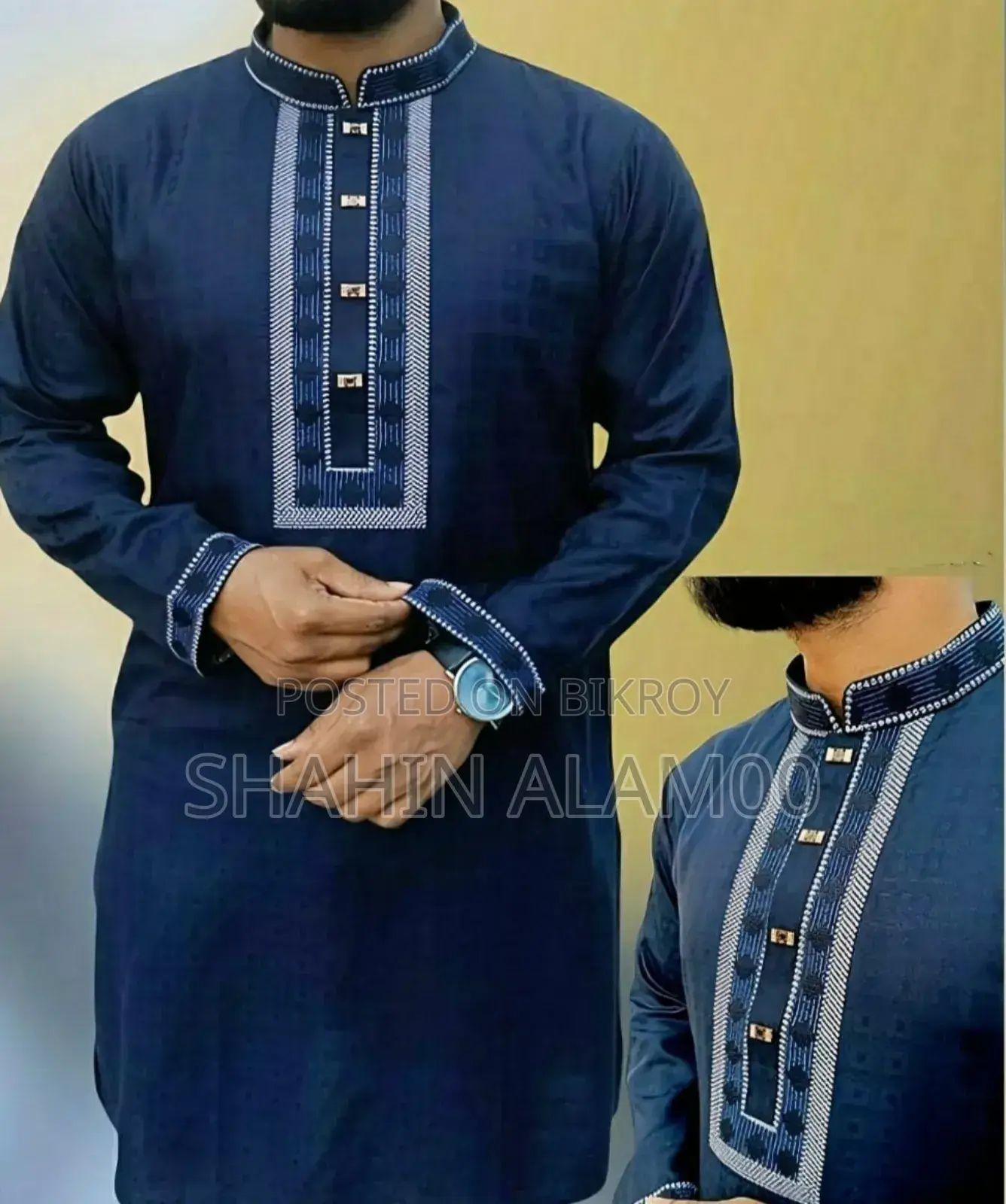 Soft Cotton Embroidery Panjabi