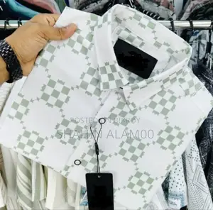 Luxury Popcorn Half Sleeve Print Shirt