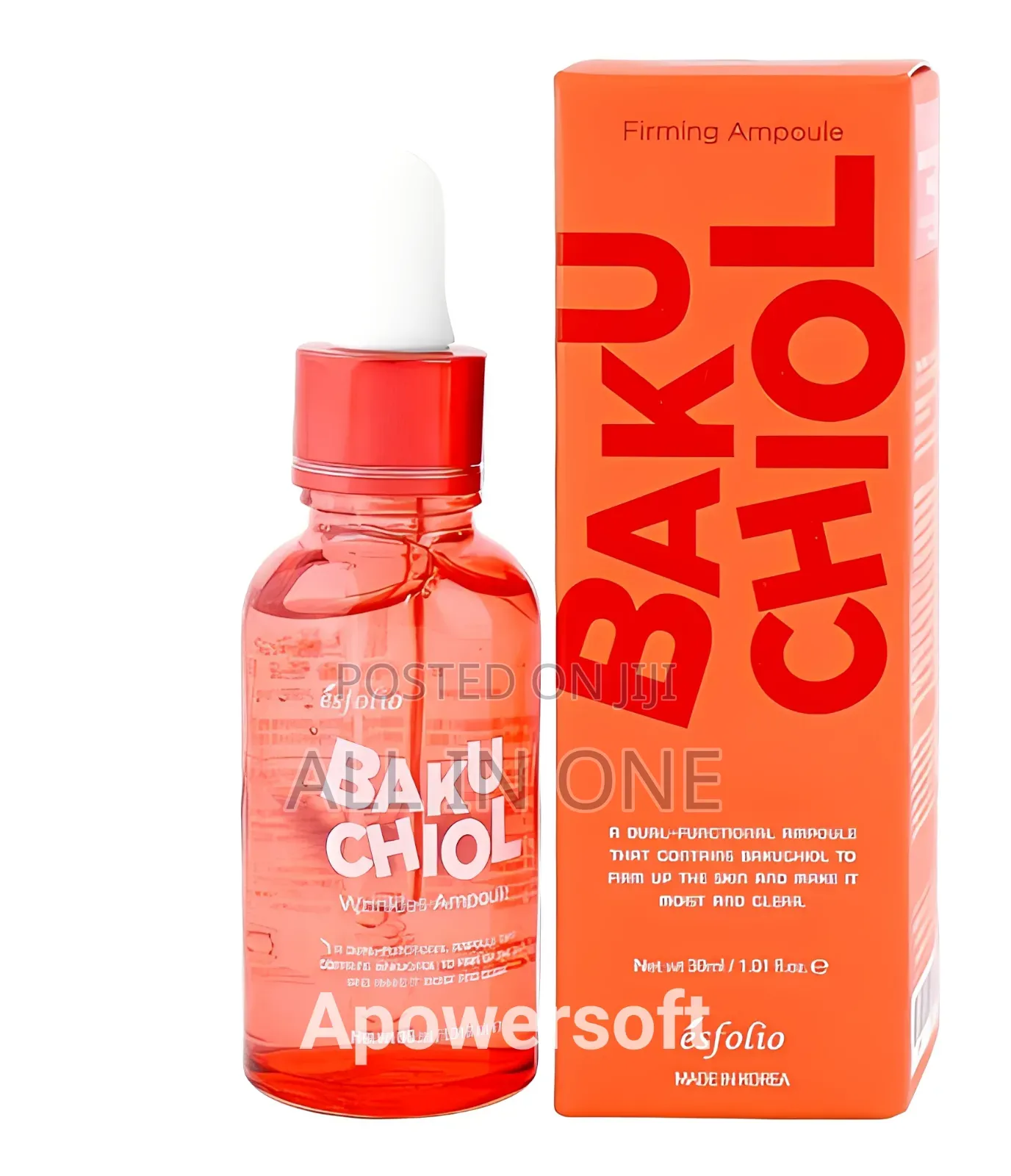Esfolio Bakuchiol Wrinkles Ampoule, for Moist Clear Skin, 30ml