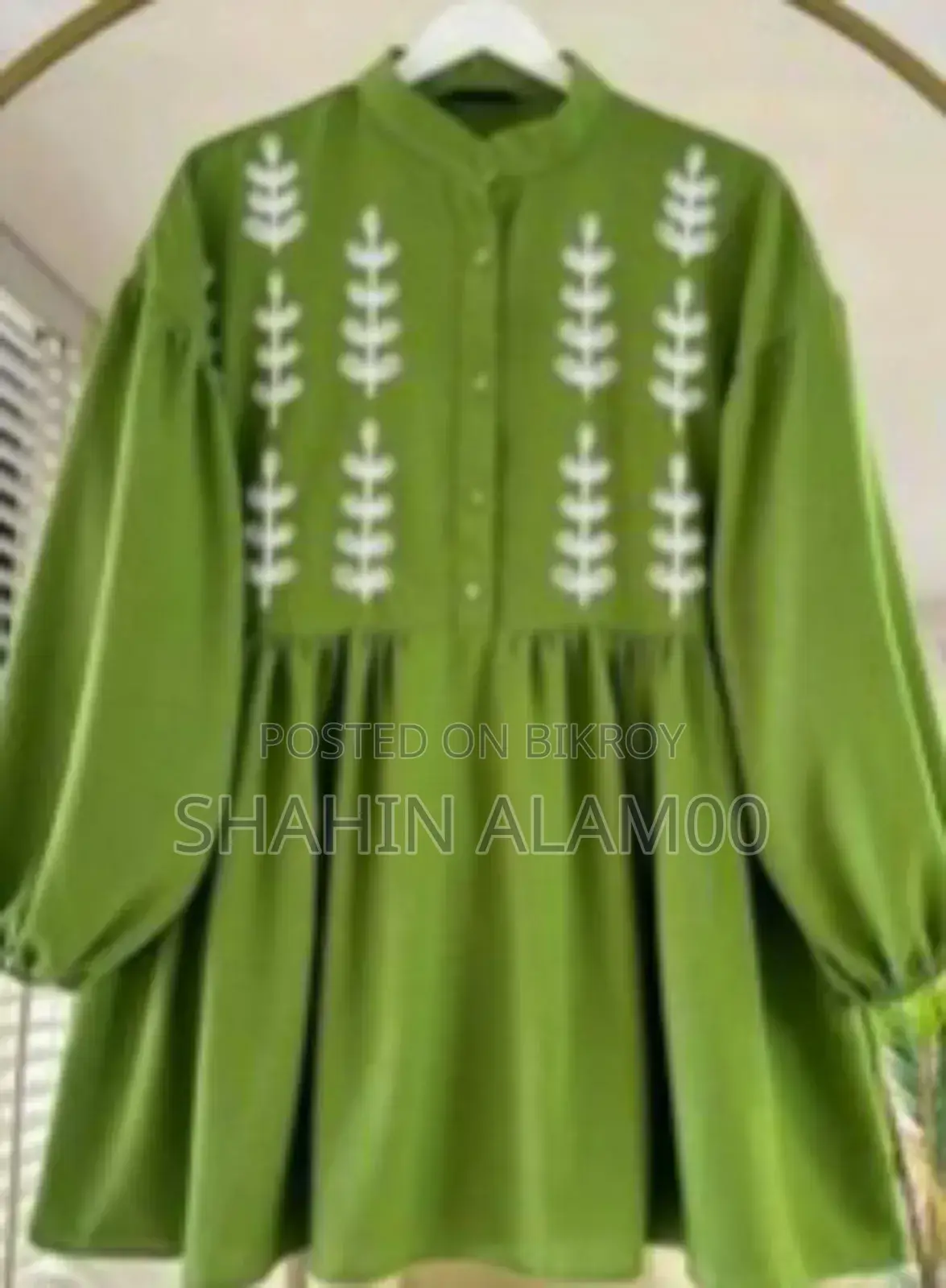 এলিগেন্ট এমব্রয়ডারি মাইক্রো বাটার ওয়ান পিস
