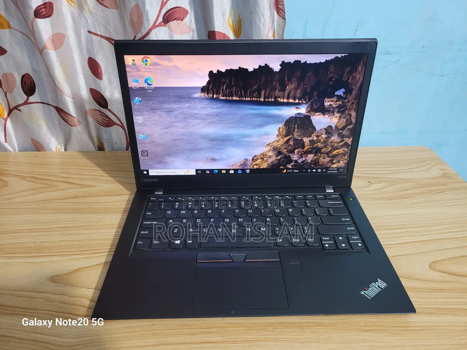 Laptop Lenovo ThinkPad T470s 16GB Intel Core I7 HDD+SSD 256GB