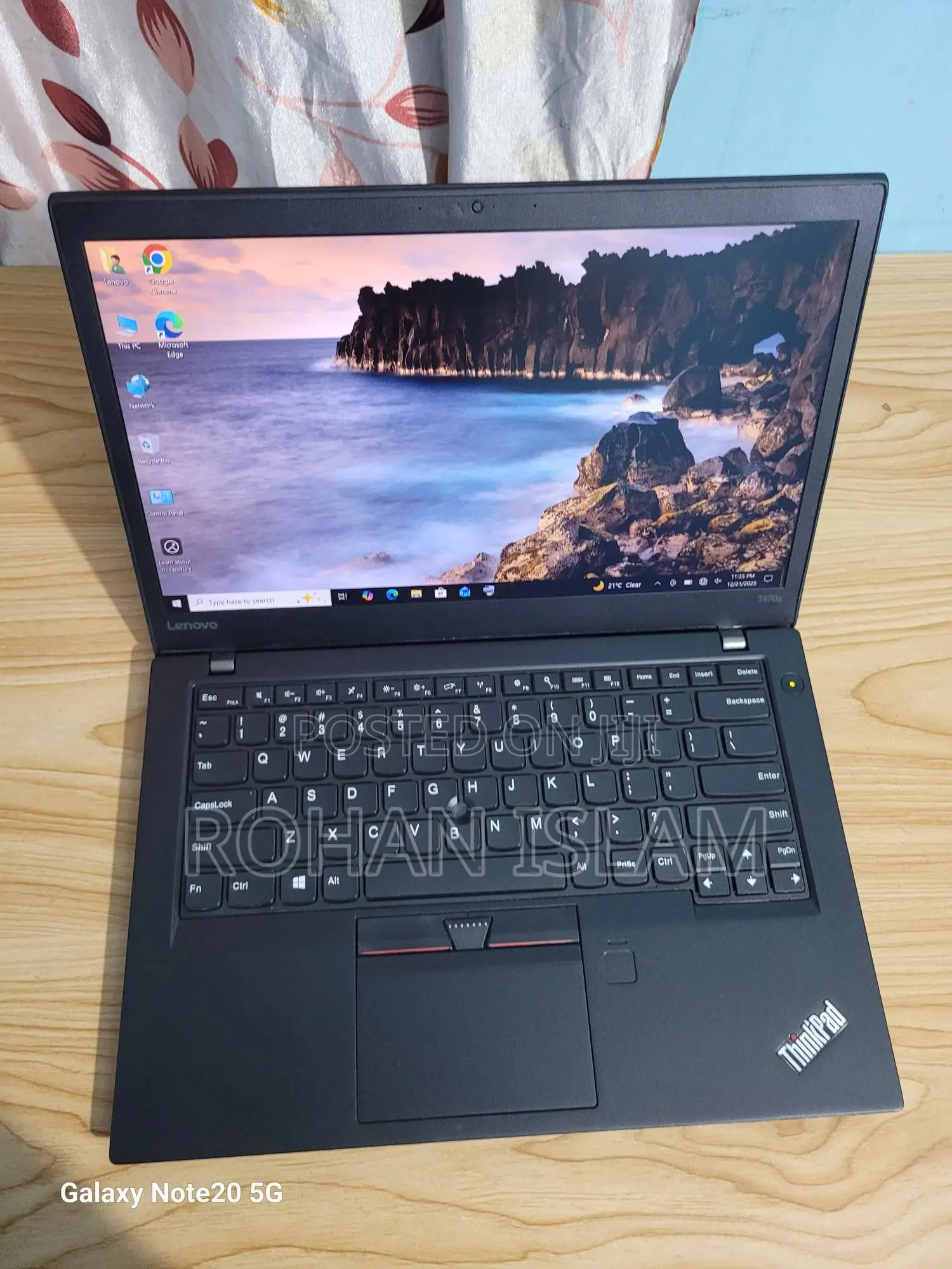 Laptop Lenovo ThinkPad T470s 16GB Intel Core I7 HDD+SSD 256GB