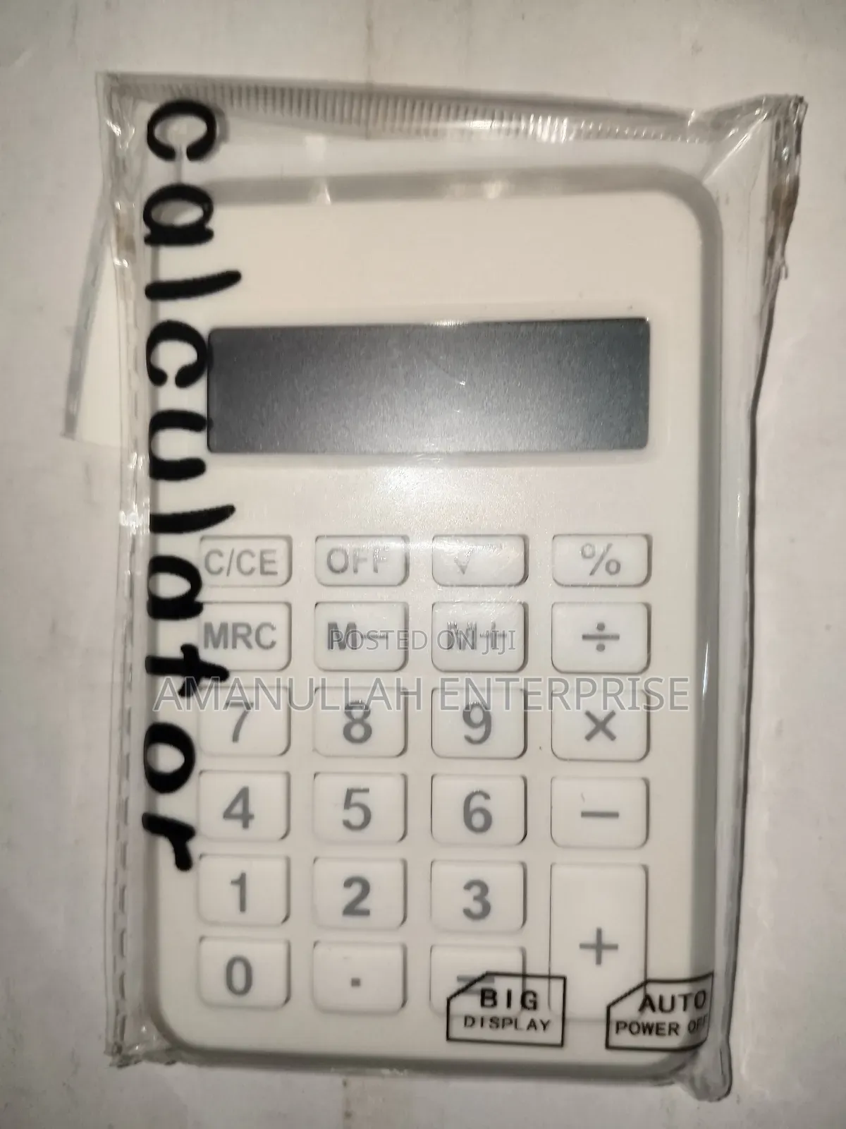 ক্যালকুলেটর মিনি স্টাইল সাইজ।