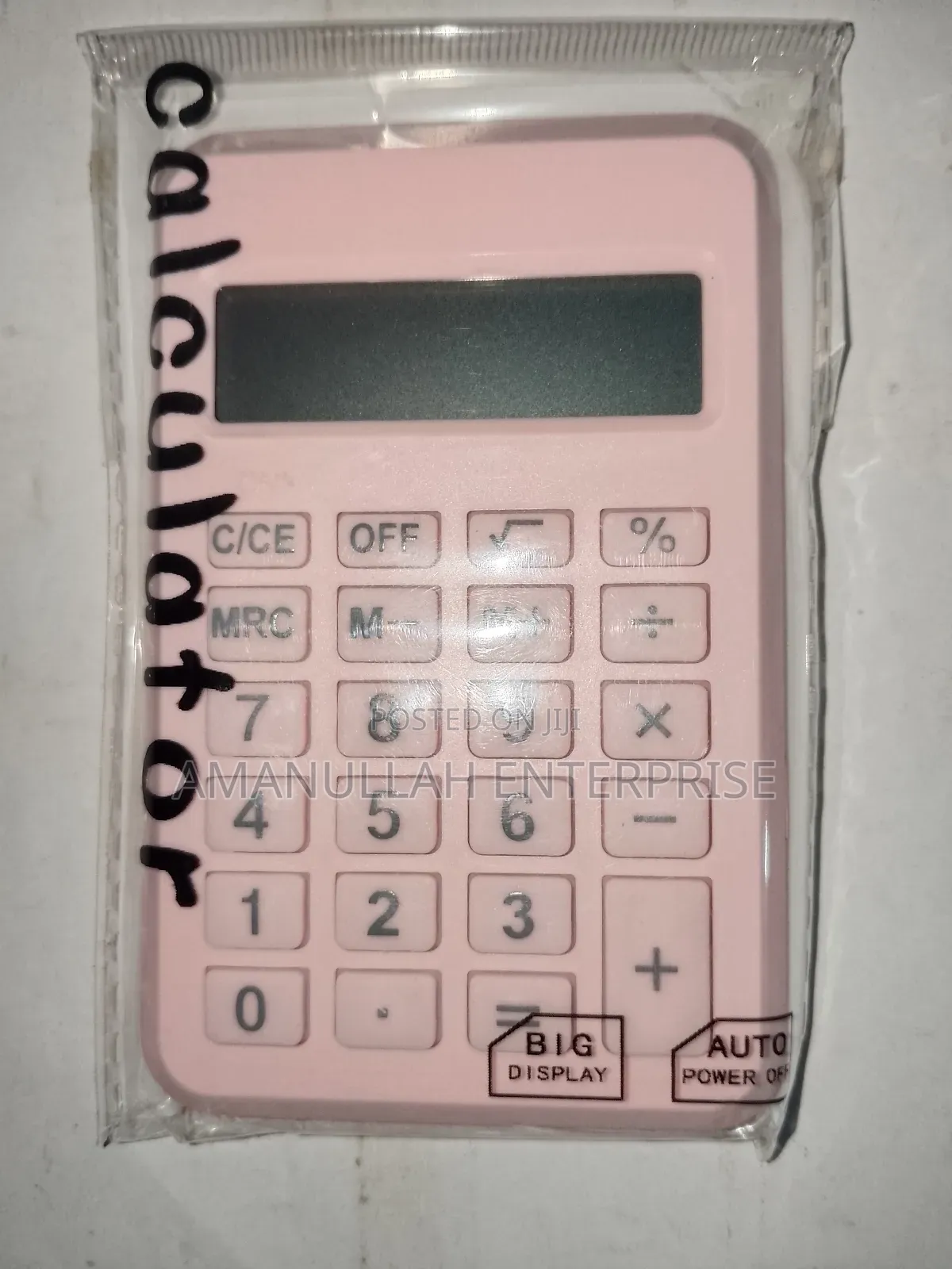ক্যালকুলেটর মিনি স্টাইল সাইজ।