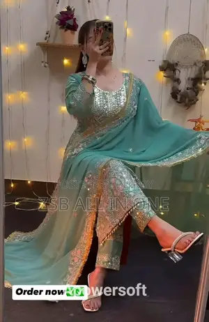 Premium Georgette Sequence Embroidery Salwar Kameez