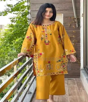 Premium Linen Embroidery 2-Piece