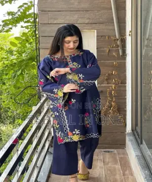 Premium Linen Embroidery 2-Piece