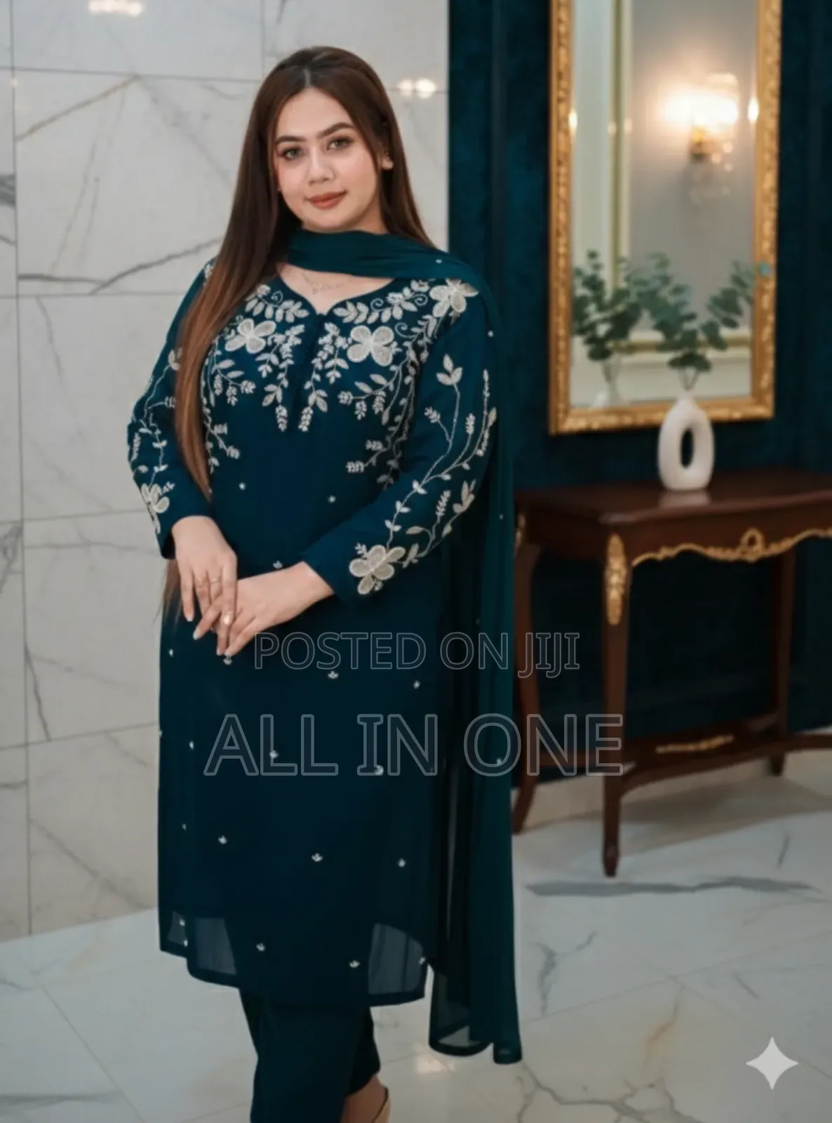 Premium Embroidery Three-Piece Set