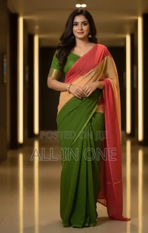 Half Silk Saree With Blouse Piece