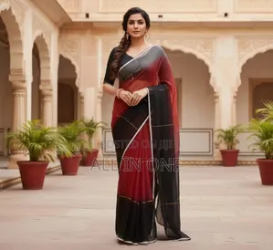 Half Silk Saree With Blouse Piece