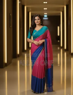 Half Silk Saree With Blouse Piece