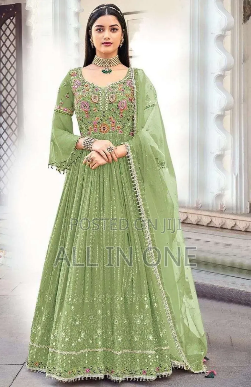 Gorgeous Sequence Embroidery Gown