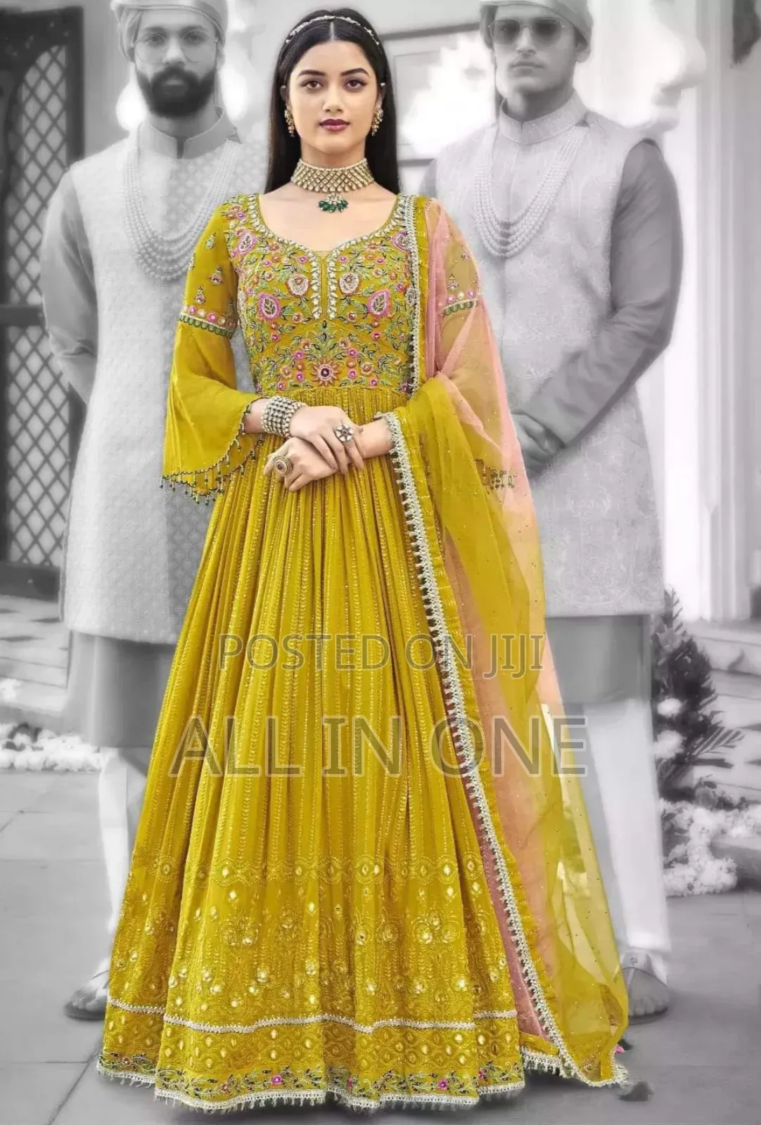 Gorgeous Sequence Embroidery Gown