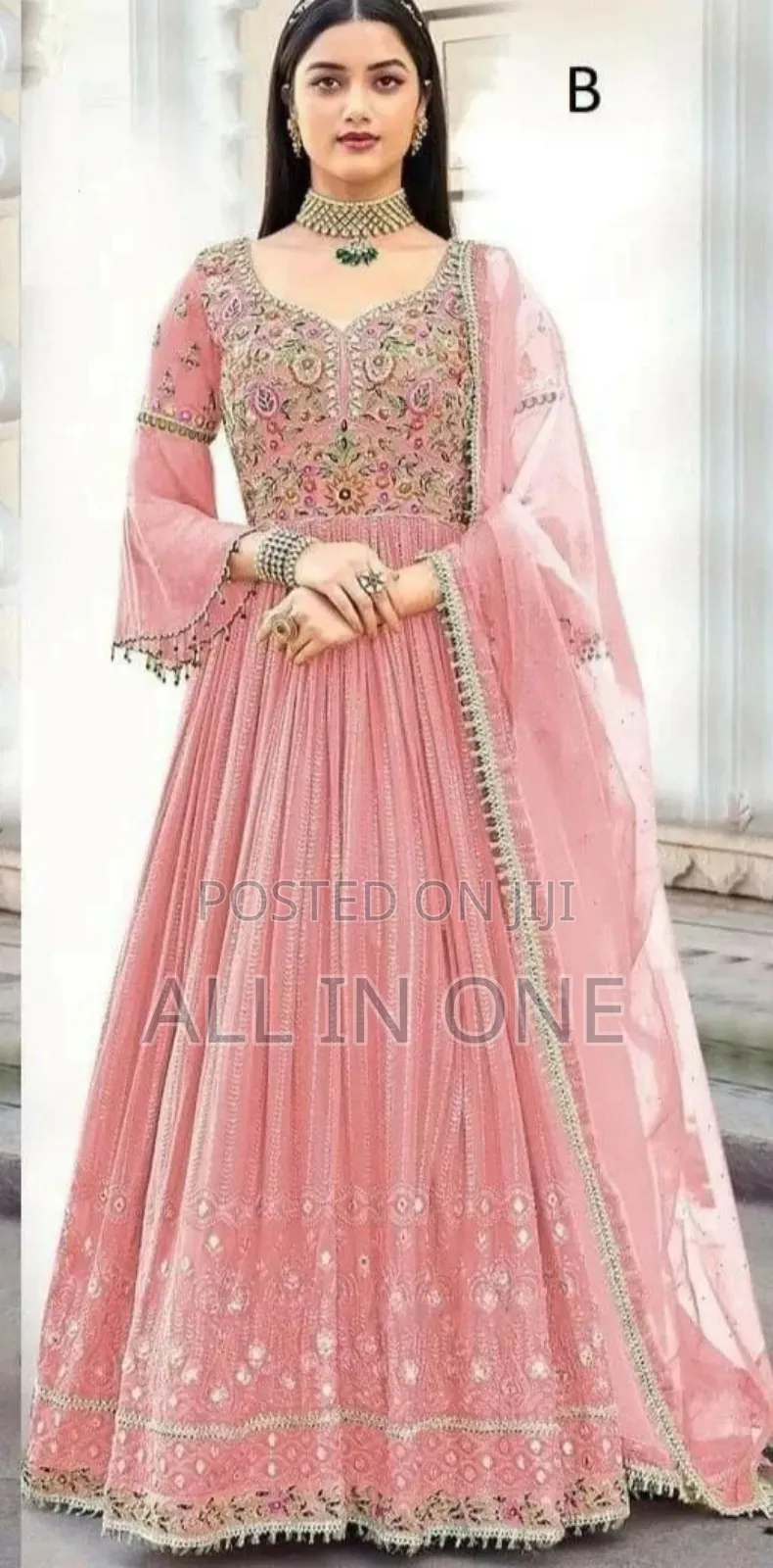 Gorgeous Sequence Embroidery Gown