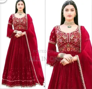 Gorgeous Sequence Embroidery Gown