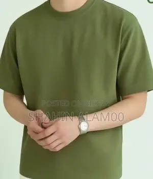 সলিড ড্রপ শোল্ডার টি-শার্ট