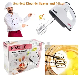 Scarlett – Electric Egg Beater and Mixer for Cake Cream – White