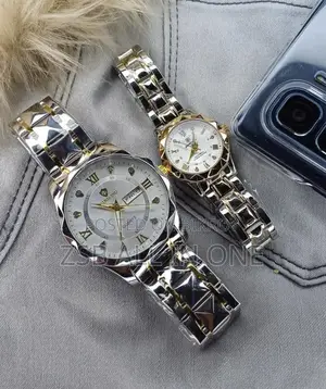 Premium Luxury Couple Watch Set (With Gift Box)