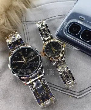 Premium Luxury Couple Watch Set (With Gift Box)