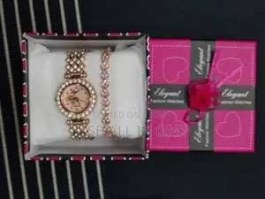 Ladis Watch With Brace Light(রিয়েল পিক)