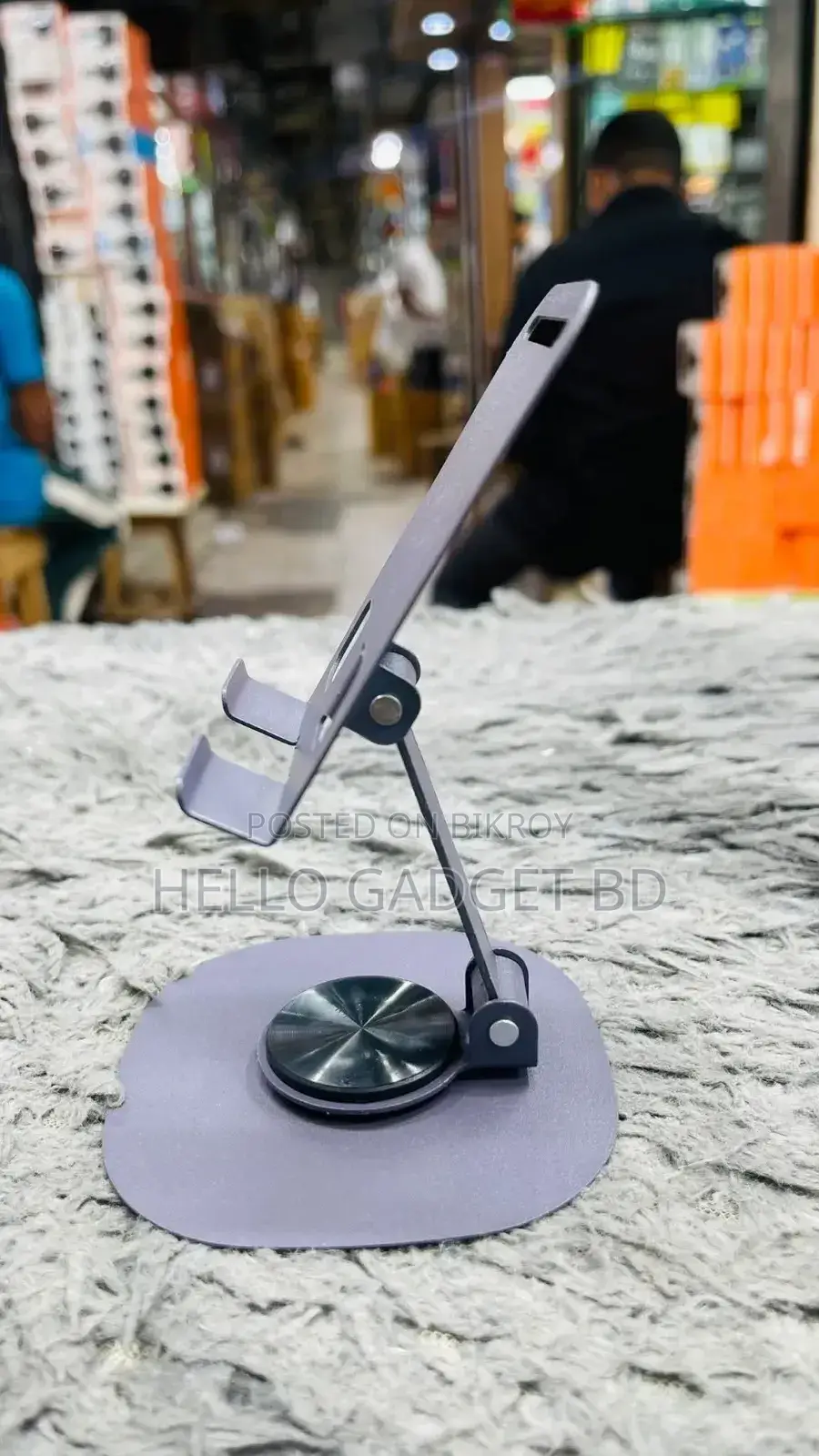 Desktop Mobile Holder – Premium Metal Stand (Adjustable Foldable)