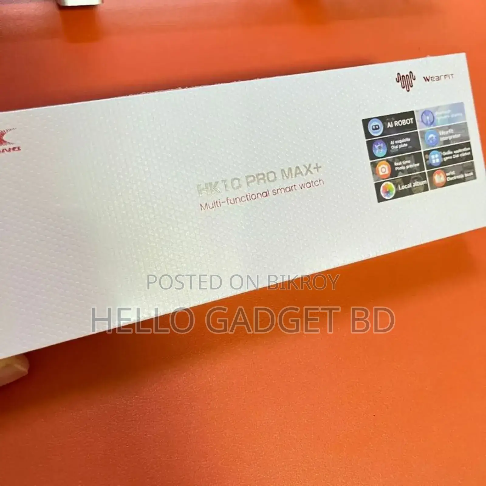 Hk10 Pro Max Smart Watch – Big Display | Premium Look | Bluetooth Call