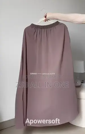 Double Part Ribbon Abaya Set