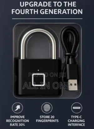 Portable Smart Fingerprint, Biometric Padlock