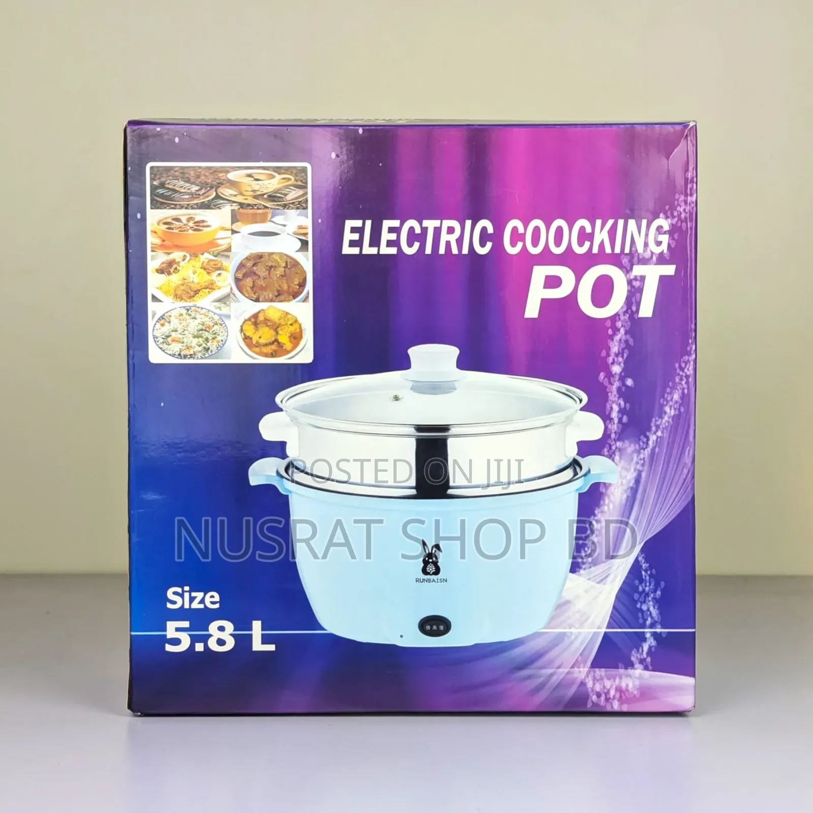 Electric Multi-Functional Cooking Pot 5.8 L
Code : 12733