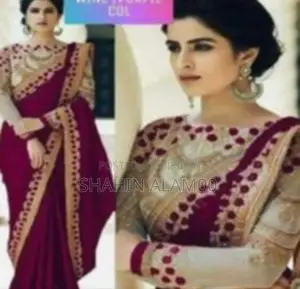 Premium Indian Georgette Embroidery Saree