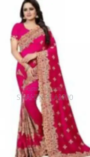 Premium Indian Georgette Embroidery Saree