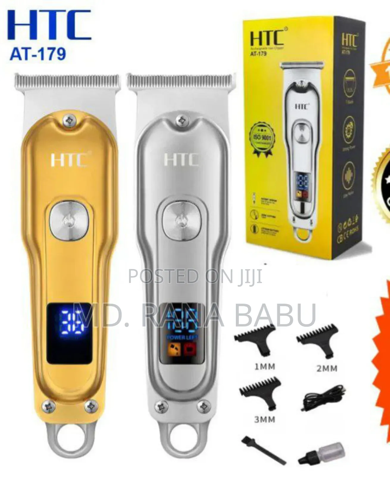 HTC at 179 Adjustable LCD Professional Hair Clippers (Trimmer)