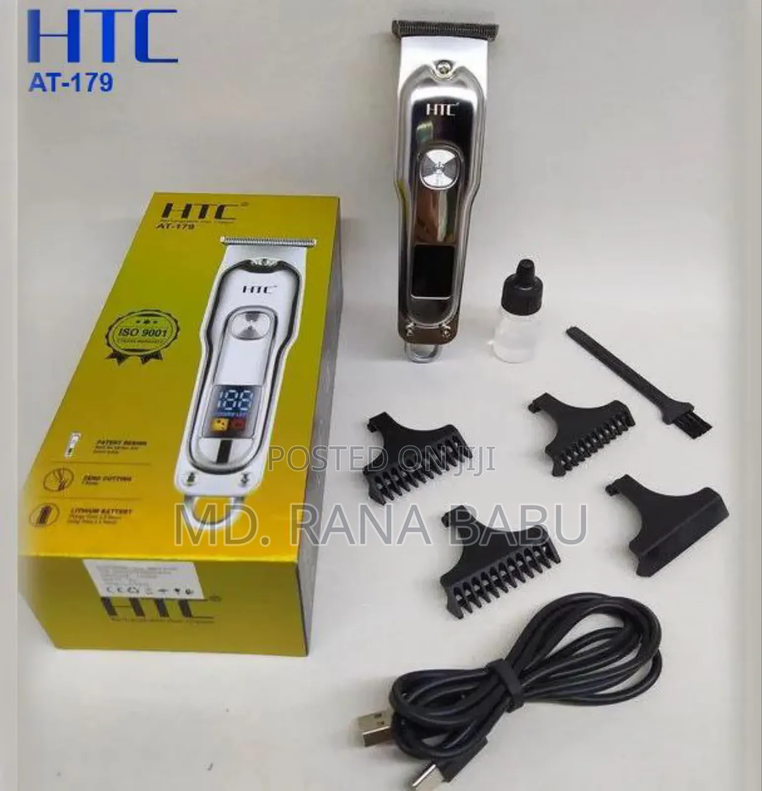 HTC at 179 Adjustable LCD Professional Hair Clippers (Trimmer)